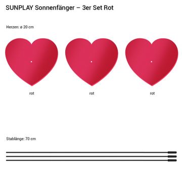 Sonnenfänger Herzen
